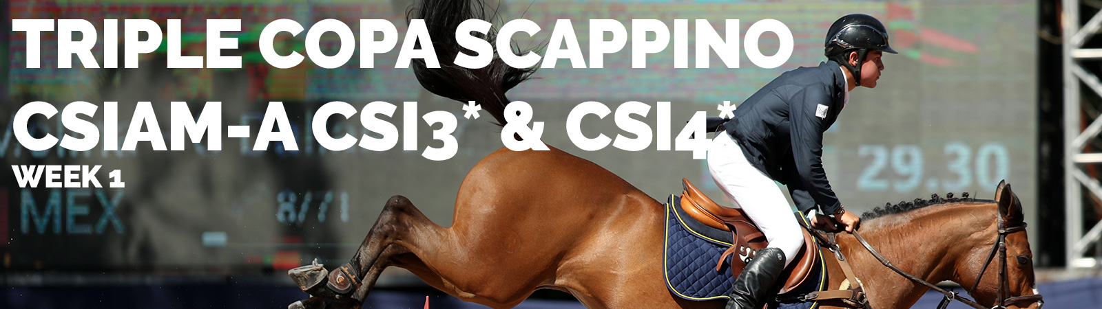 Triple Copa Scappino, CSIAm-A CSI3* & CSI4*